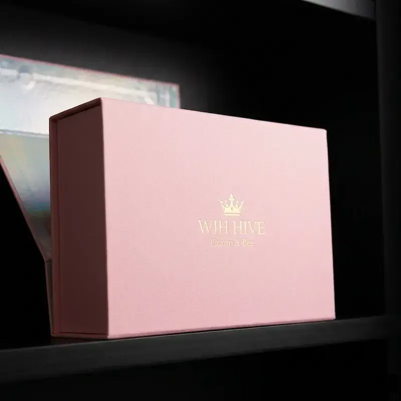 Luxury custom cosmetics packaging box with premium foam insert and elegant finish.