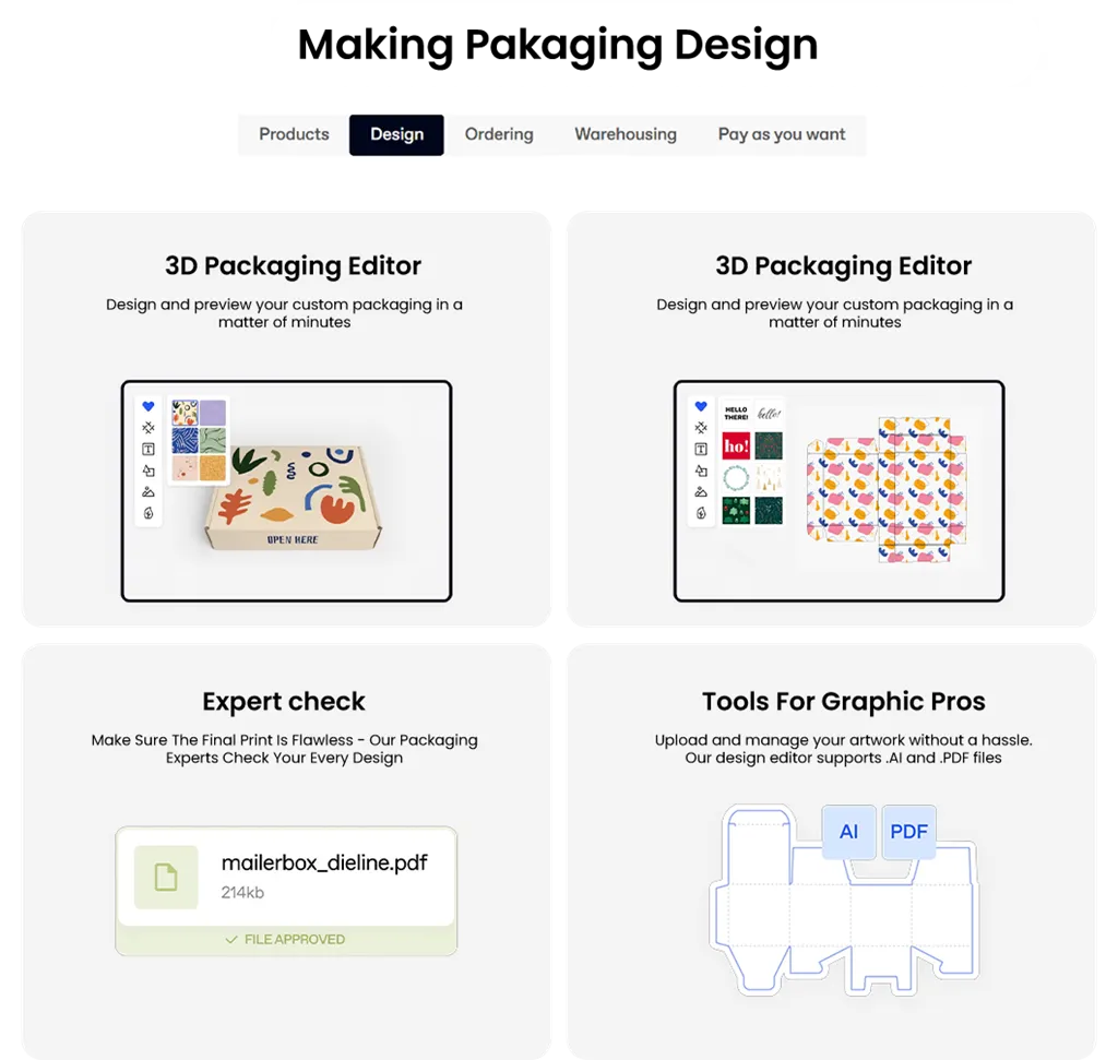 Online 3D packaging editor and professional dieline verification tools.