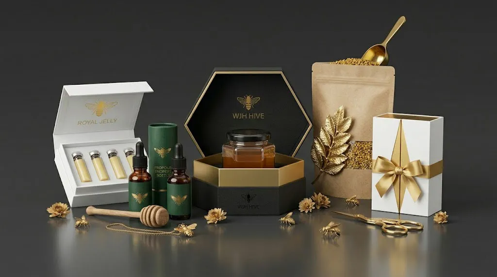 WJH HIVE Bee Product Packaging