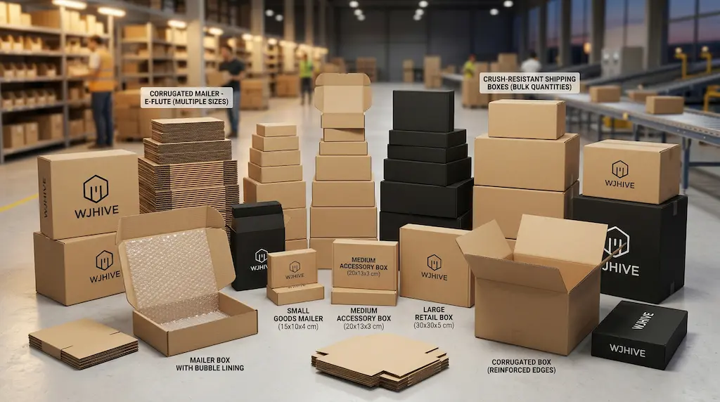 WJHIVE Corrugated Mailer Boxes