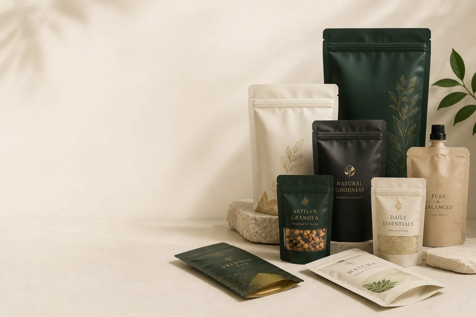 Custom flexible packaging for food, refill and retail packaging systems.